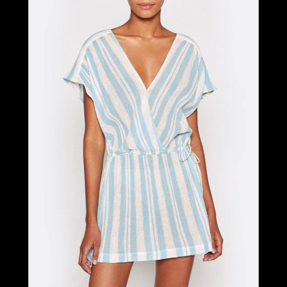 Joie Merce Cotton Dress (Lagoon)